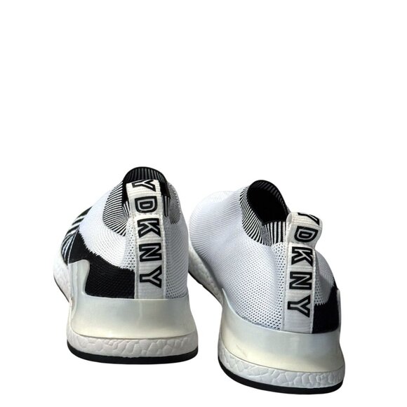 DKNY White & Black Slip-On Sneakers Womens Size 9M Mesh Upper Lightweight Sole C - Picture 6 of 11